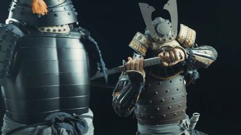 Exhibition (enbu) of classical Japanese martial arts with traditional weapons